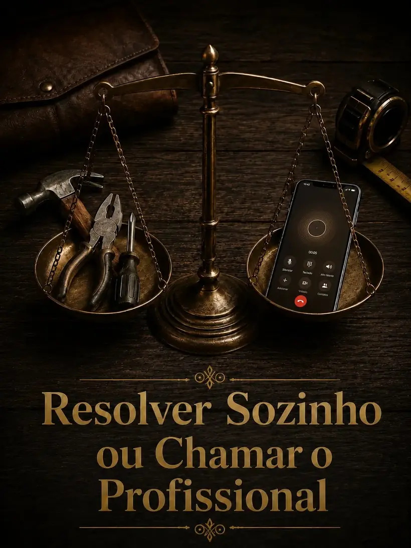 Capa: Resolver Sozinho ou Chamar o Profissional